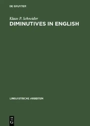 Cover of Diminutives in English