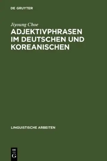 Cover of Adjektivphrasen im Deutschen und Koreanischen