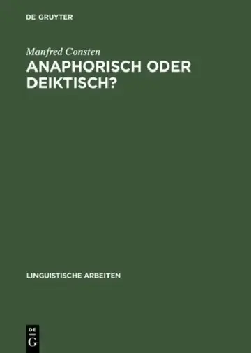 Cover of Anaphorisch oder deiktisch?