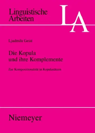 Cover of Die Kopula und ihre Komplemente