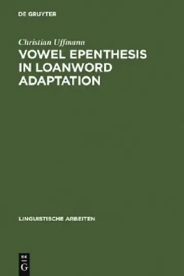 Cover of Vowel Epenthesis in Loanword Adaptation