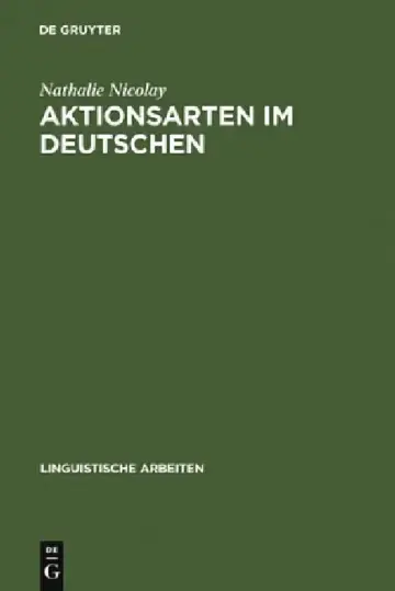 Cover of Aktionsarten im Deutschen