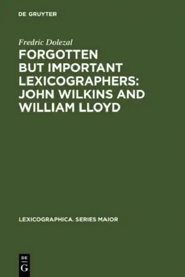 Cover of Forgotten But Important Lexicographers