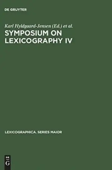 Cover of Symposium on Lexicography IV