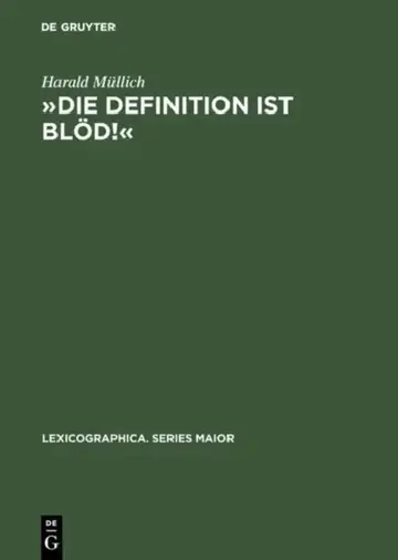 Cover of »Die Definition Ist Blöd!«