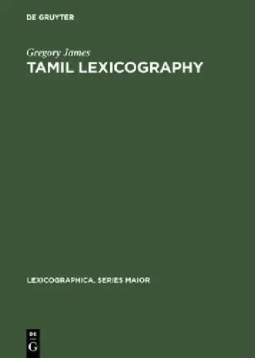 Cover of Tamil Lexicography