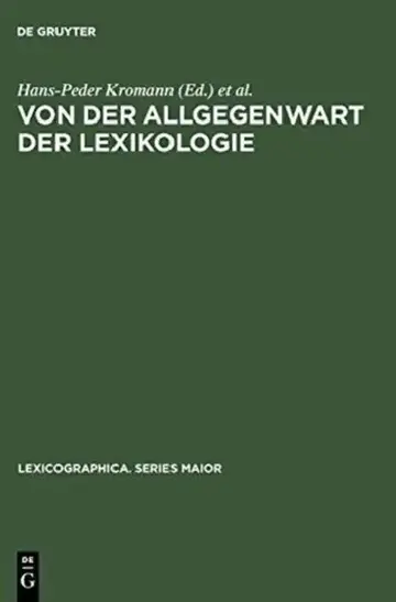 Cover of Von der Allgegenwart der Lexikologie