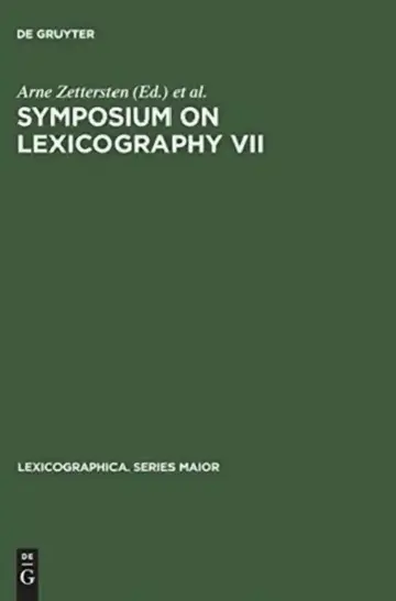Cover of Symposium on Lexicography VII