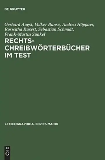 Cover of Rechtschreibwörterbücher im Test