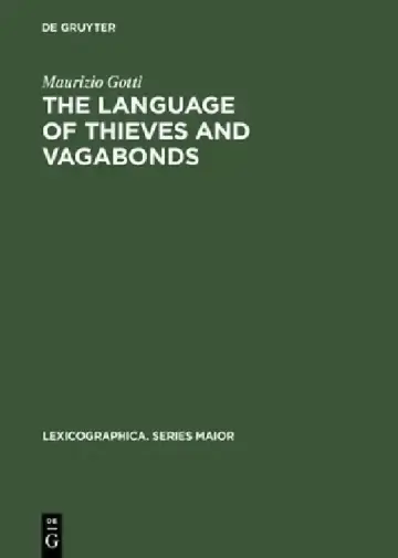 Cover of The Language of Thieves and Vagabonds