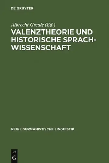 Cover of Valenztheorie und historische Sprachwissenschaft