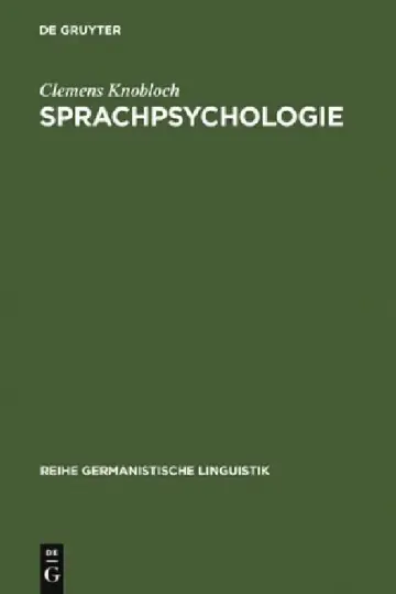 Cover of Sprachpsychologie