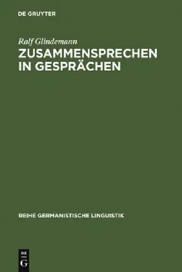 Cover of Zusammensprechen in Gesprächen