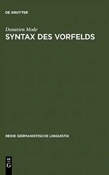 Cover of Syntax des Vorfelds