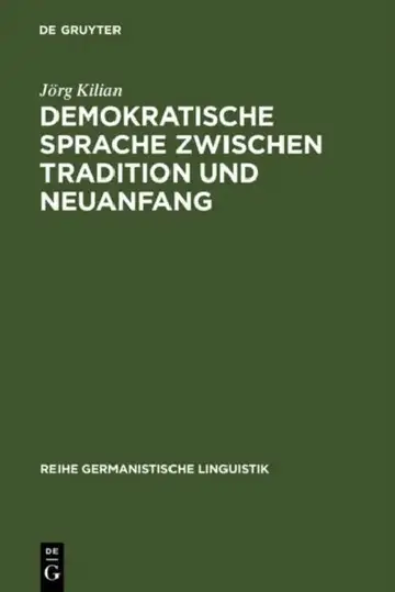 Cover of Demokratische Sprache zwischen Tradition und Neuanfang