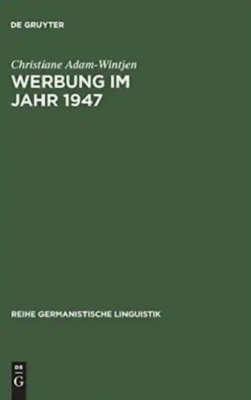 Cover of Werbung im Jahr 1947