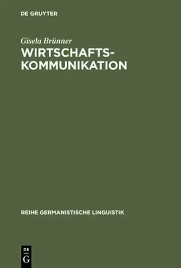 Cover of Wirtschaftskommunikation