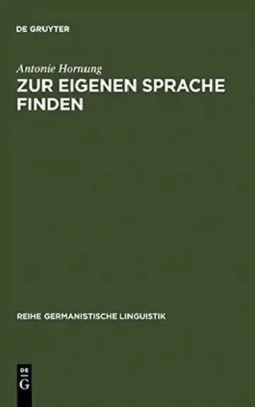 Cover of Zur Eigenen Sprache Finden