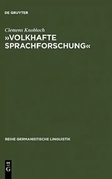 Cover of »Volkhafte Sprachforschung«