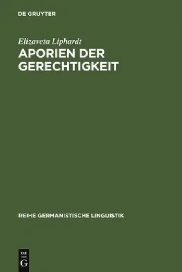 Cover of Aporien der Gerechtigkeit