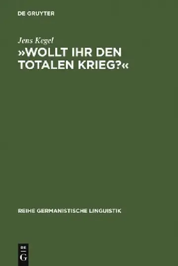 Cover of »Wollt Ihr Den Totalen Krieg?«