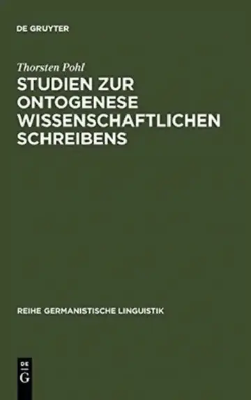 Cover of Studien Zur Ontogenese Wissenschaftlichen Schreibens