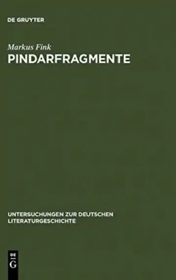 Cover of Pindarfragmente