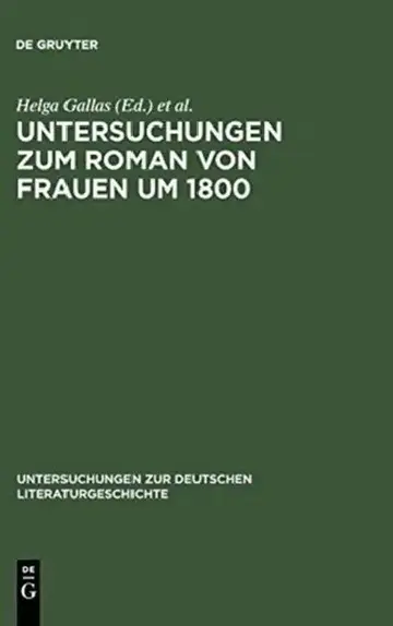 Cover of Untersuchungen zum Roman von Frauen um 1800