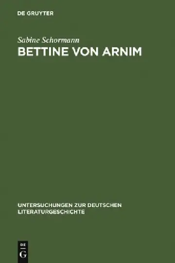 Cover of Bettine von Arnim