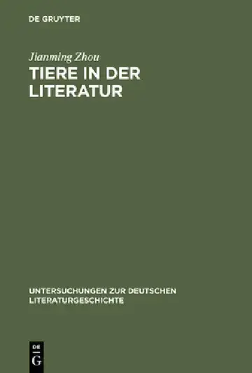Cover of Tiere in der Literatur