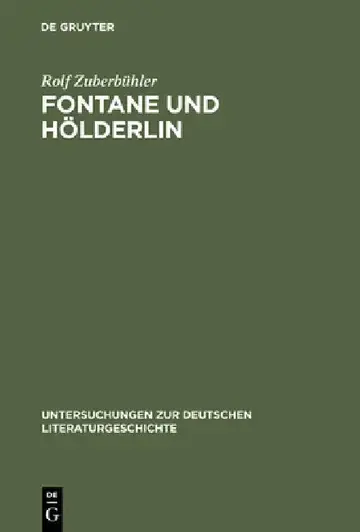 Cover of Fontane Und Hölderlin