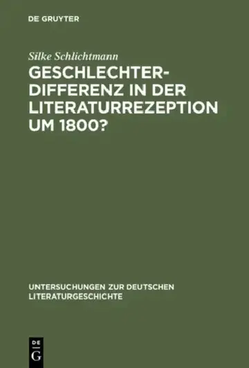 Cover of Geschlechterdifferenz in der Literaturrezeption um 1800?