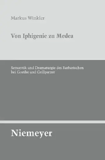 Cover of Von Iphigenie Zu Medea