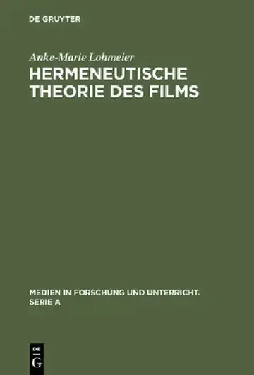 Cover of Hermeneutische Theorie des Films