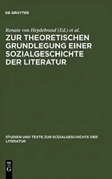 Cover of Zur Theoretischen Grundlegung Einer Sozialgeschichte Der Literatur