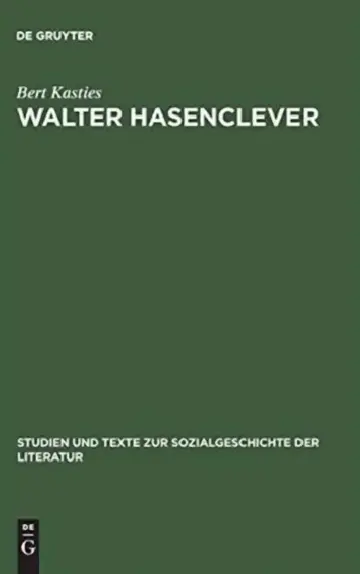 Cover of Walter Hasenclever