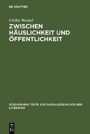 Cover of Zwischen Häuslichkeit und Öffentlichkeit