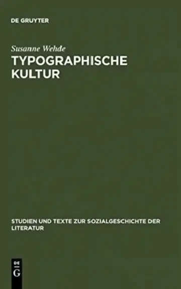 Cover of Typographische Kultur