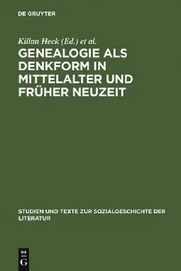 Cover of Genealogie ALS Denkform in Mittelalter Und Früher Neuzeit