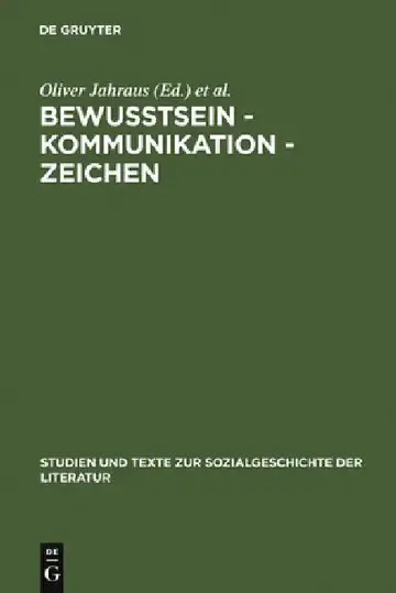 Cover of Bewußtsein - Kommunikation - Zeichen