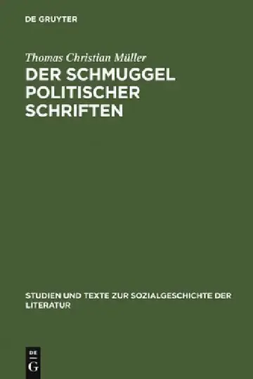 Cover of Der Schmuggel politischer Schriften