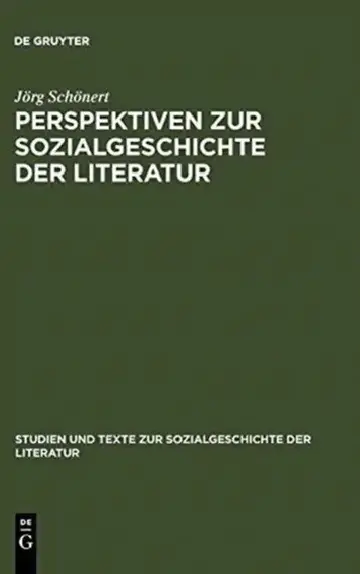 Cover of Perspektiven Zur Sozialgeschichte Der Literatur