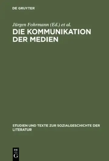 Cover of Die Kommunikation der Medien