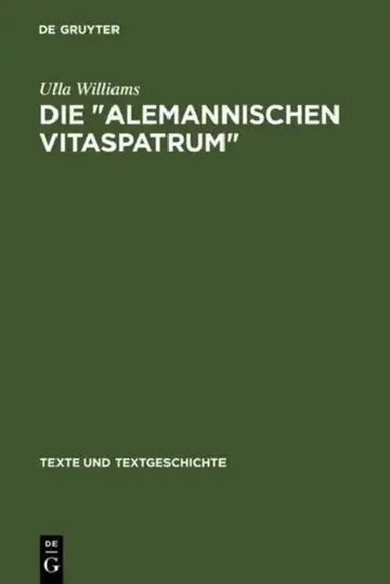 Cover of Die " Alemannischen Vitaspatrum "