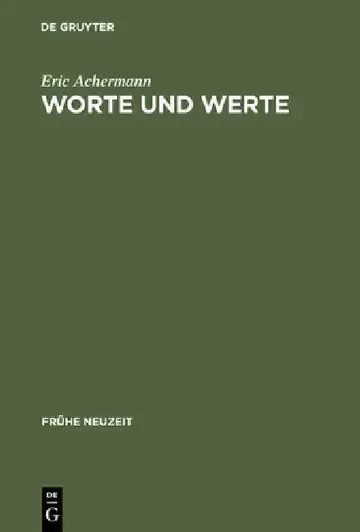 Cover of Worte und Werte