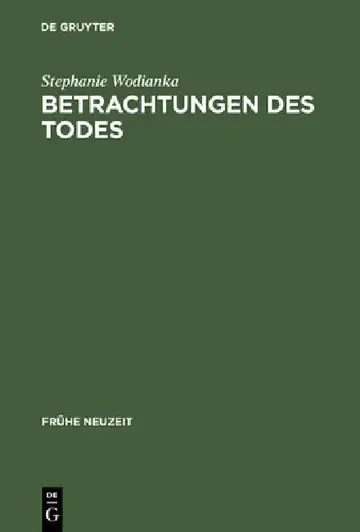 Cover of Betrachtungen Des Todes