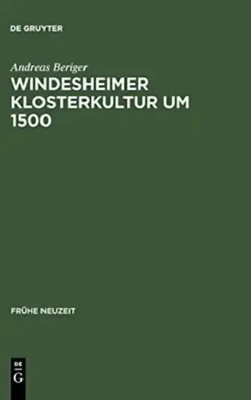 Cover of Windesheimer Klosterkultur um 1500