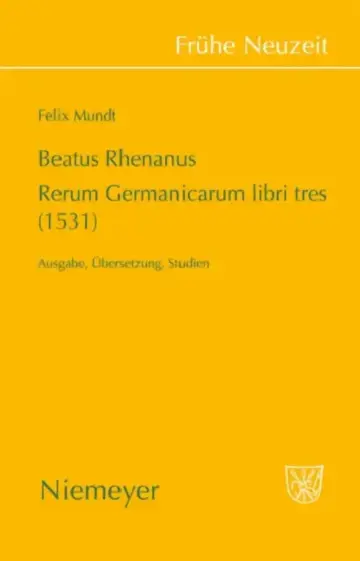 Cover of Beatus Rhenanus
