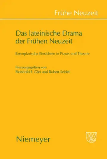 Cover of Das Lateinische Drama Der Frühen Neuzeit