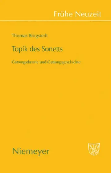 Cover of Topik des Sonetts
